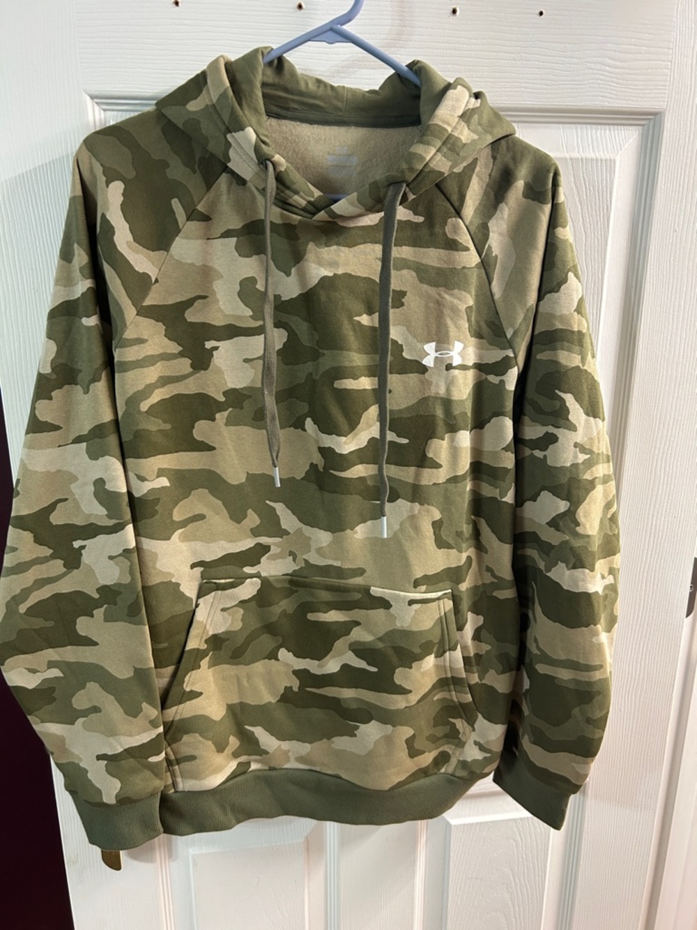 Under Armour Men’s Camo Crewneck Hoodie - Olive & Tan